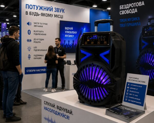 Колонка аккумуляторная KOLAV 1757В Bluetooth/USB/FM Акустика Колонка блютуз