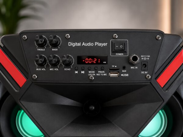 Акустическая система LiGE-1717 аккумулятор Bluetooth с микрофоном 12" 25Вт | Беспроводная аудиосистема