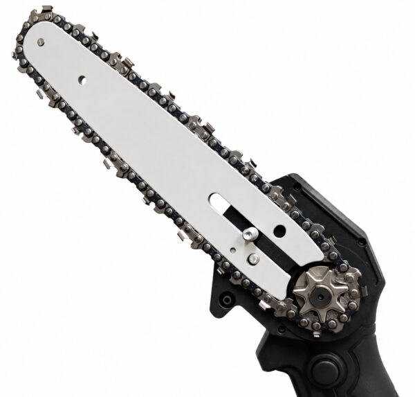 Аккумуляторная цепная мини пила Electric Chain Saw 48V 8" дюймов 20см с 2 аккумуляторами для обрезки веток деревьев в кейсе