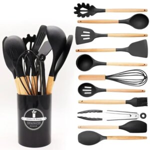 УЦЕНКА! Набор кухонных принадлежностей из 12 предметов Kitchen Set RD-1204 (Повреждение подставки 3548)
