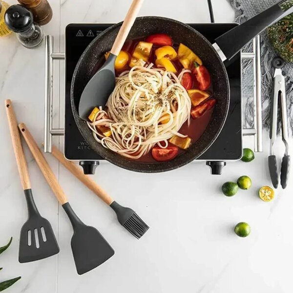 УЦЕНКА! Набор кухонных принадлежностей из 12 предметов Kitchen Set RD-1204 (Повреждение подставки 3548)