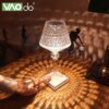 УЦЕНКА! Настольная LED лампа Crystal Table Lamp RGB с сенсорным управлением, пультом управления, 16 цветами (Плохая упаковка 3549)