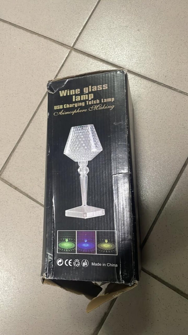 УЦЕНКА! Настольная LED лампа Crystal Table Lamp RGB с сенсорным управлением, пультом управления, 16 цветами (Плохая упаковка 3549)