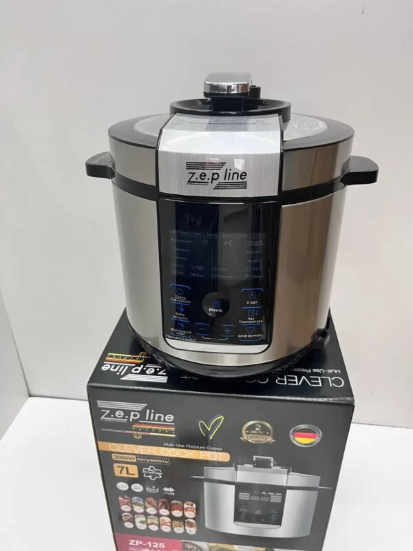 УЦЕНКА! Вместительная мультипечь Zepline ZP-125 аэрофритюр с чашей 7л регулировкой температуры 29 программ (Повреждение ручки3557)