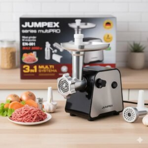 УЦЕНКА! Мясорубка 3 в 1 Jumpex Series Multi EN-001 3000 Вт (мясорубка + тёрка + шинковка) (Плохая упаковка 3559)
