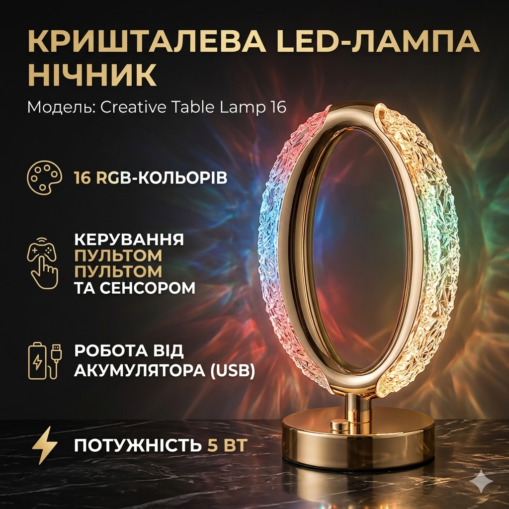 УЦЕНКА! Лампа-ночник Creative Table Lamp с сенсорным переключателем (Плохая упаковка 3575)