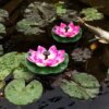 Садовый фонтан солнечный лотос + 4 насадки декоративный мини водяной фонтан для сада и пруда с солнечной панелью