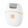 Электропемза USB с 2 шлифовальными насадками, Белый / Аккумуляторная шлифовальная машинка для педикюра / Прибор для педикюра