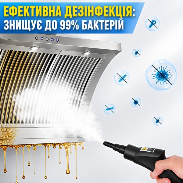 Пароочиститель 11 в 1 с комплектом насадок и резервуаром 1.2 л RAF 11216 1200W