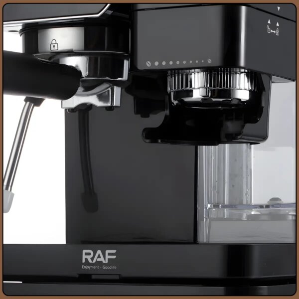 Кофемашина с двойной заваркой, кофемолкой и капучинатором RAF 0204