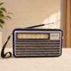 Портативный FM радиоприемник MEIER М-521BTS FM радио проигрыватель с флешкой USB на аккумуляторе с солнечной батареей