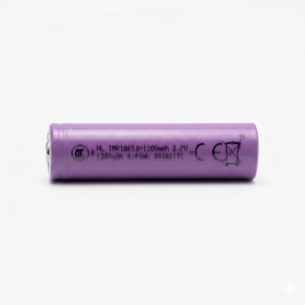Аккумулятор 18650 Li-ion IMR HL 1200 mAh 3.7V литий-ионный перезаряжаемый для фонариков и электроники