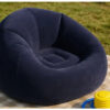 Надувное кресло-пуф Inflatable Sofa / Надувное кресло-мешок 110×110×85 см Темно-синий