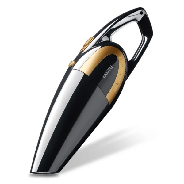 Автомобильный пылесос YANTU E03 Black + Gold 80 Вт НЕРА фильтр
