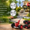 Газонокосилка/тример для покоса травы MLD-107 / Аккумуляторныйтриммер 48 В, 5000 мАг / Тример для травы 2 АКБ + колеса