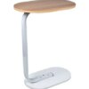 Столик DASH (ZM-1670) (Светлое дерево) (Кофейный, журнальный, прикроватный, овальный. ножка чёрная) //