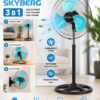 Универсальный вентилятор 3 в 1 SKYBERG: напольный, настольный, настенный
