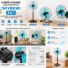 Универсальный вентилятор 3 в 1 SKYBERG: напольный, настольный, настенный