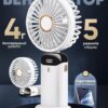 Аккумуляторный портативный вентилятор с дисплеем N15W