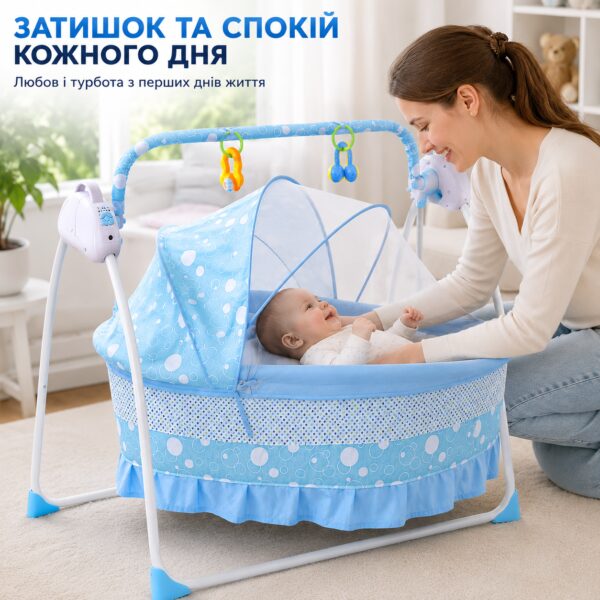 Портативная электрическая колыбель, большое пространство, детская авто-качели, электрическая USB-кроватка, детская кроватка-качалк