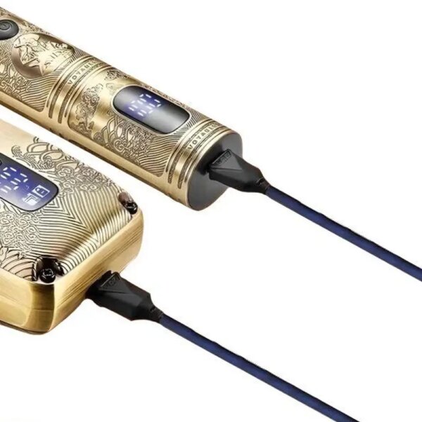 Машинка для стрижки волос и бороды с 4 насадками, с USB, VGR V-649, Золотистый / Набор шейвер и триммер для стрижки
