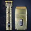 Машинка для стрижки волос и бороды с 4 насадками, с USB, VGR V-649, Золотистый / Набор шейвер и триммер для стрижки