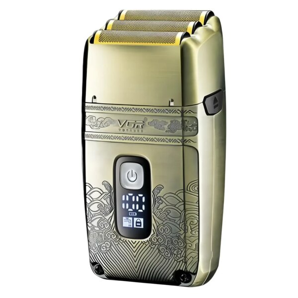 Машинка для стрижки волос и бороды с 4 насадками, с USB, VGR V-649, Золотистый / Набор шейвер и триммер для стрижки