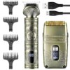 Машинка для стрижки волос и бороды с 4 насадками, с USB, VGR V-649, Золотистый / Набор шейвер и триммер для стрижки