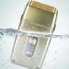 Электробритва шейвер VGR V-335 от USB, с LED дисплеем, Золотистый / Профессиональная бритва с тремя ножевыми блоками