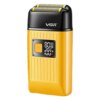 Электробритва шейвер VGR V-357 с USB и LED дисплеем, Желтая / Аккумуляторная беспроводная мужская бритва