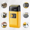 Электробритва шейвер VGR V-357 с USB и LED дисплеем, Желтая / Аккумуляторная беспроводная мужская бритва