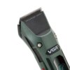 Аккумуляторная машинка для стрижки с 4 насадками, VGR V-696, Зеленый / Беспроводной мужской триммер для стрижки
