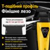 Набор машинок для стрижки VGR V-877S2 Gold/Green 2 в 1 с триммером, LCD-дисплеем, насадками и USB-C зарядкой