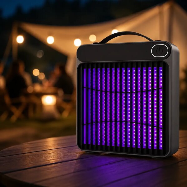 Электрический отпугиватель насекомых Mosquito Killing Lamp BG-010 /УФ-лампа от комаров 360° USB / Настенный уничтожитель насекомых