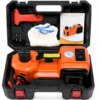 Набор 3в1 электродомкрат, компрессор и фонарь, 180W, 12V, 3.5т, ZSY01-X, Оранжевый / Электрический домкрат для авто