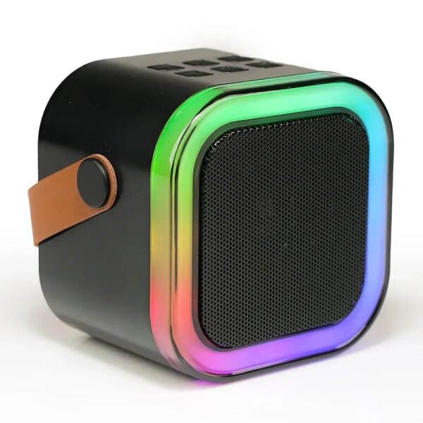 Караоке-система K12 с двумя микрофонами, Bluetooth, черная