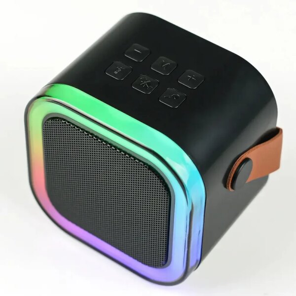 Караоке-система K12 с двумя микрофонами, Bluetooth, черная