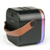 Караоке-система K12 с двумя микрофонами, Bluetooth, черная
