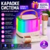 Караоке микрофон с колонкой LOSSO T7 Double беспроводной белый