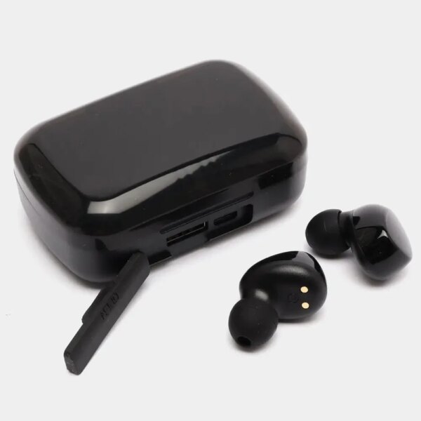 Беспроводные Bluetooth наушники с дисплеем и микрофоном TWS M10, Черный / Блютуз наушники с функцией PowerBank