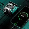 Беспроводные наушники Bluetooth с кейсом и встроенным Power Bank, M25, Черный / Вакуумные наушники с дисплеем