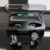 Наушники беспроводные F9 с Bluetooth и зарядным кейсом, Черные / Наушники вакуумные с дисплеем