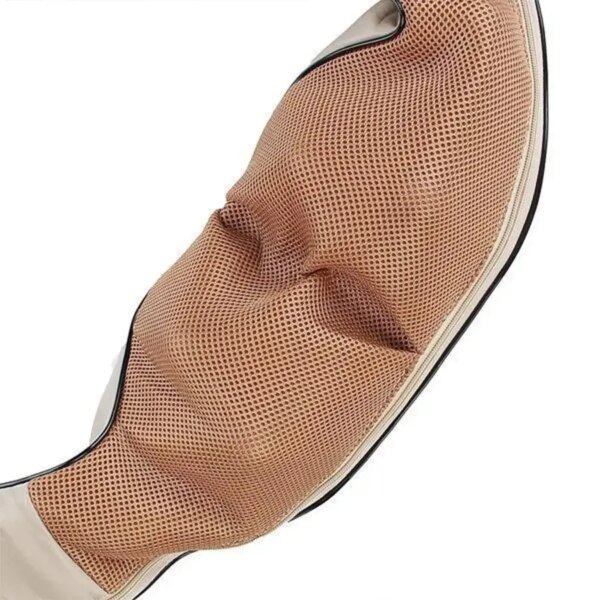 Роликовый массажер для шеи и плеч с подогревом, Massager of Neck Kneading, Бежевый / Универсальный массажер для тела