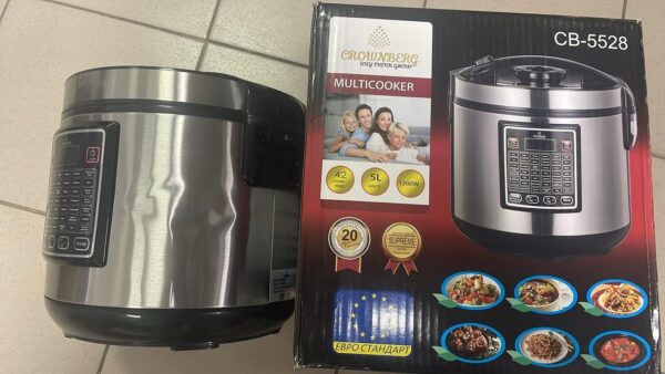 УЦЕНКА! Мультиварка Crownberg CB-5528 5 л, 1000 Вт, 30 программ, с пароваркой (Вмятина на корпусе 3286)