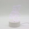 УЦЕНКА! 3D ночник Мишка с сердцем + пульт, от USB / Акриловый светильник / Лампа-ночник (Плохая упаковка 3280)