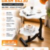 Двухуровневый кофейный столик DASH (64230) 40*40*60 см. Журнальный столик. Белый мрамор