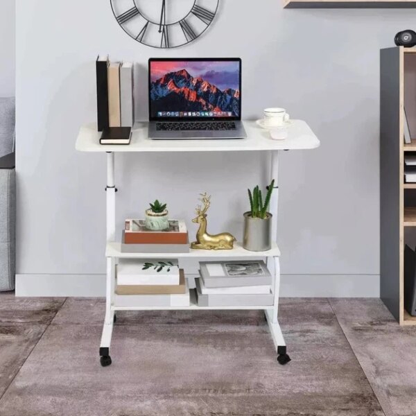 Стол компьютерный на колесиках с регулировкой высоты Laptop Table 60 х 40