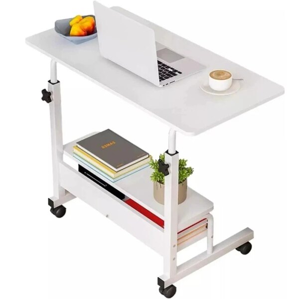 Стол компьютерный на колесиках с регулировкой высоты Laptop Table 60 х 40