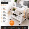 Стол компьютерный на колесиках с регулировкой высоты Laptop Table 60 х 40