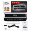 Вакууматор 35 см с рулоном пакетов, LED, 200Вт, ZP-00374, Черный / Вакуумный упаковщик с резаком для сухих и влажных продуктов
